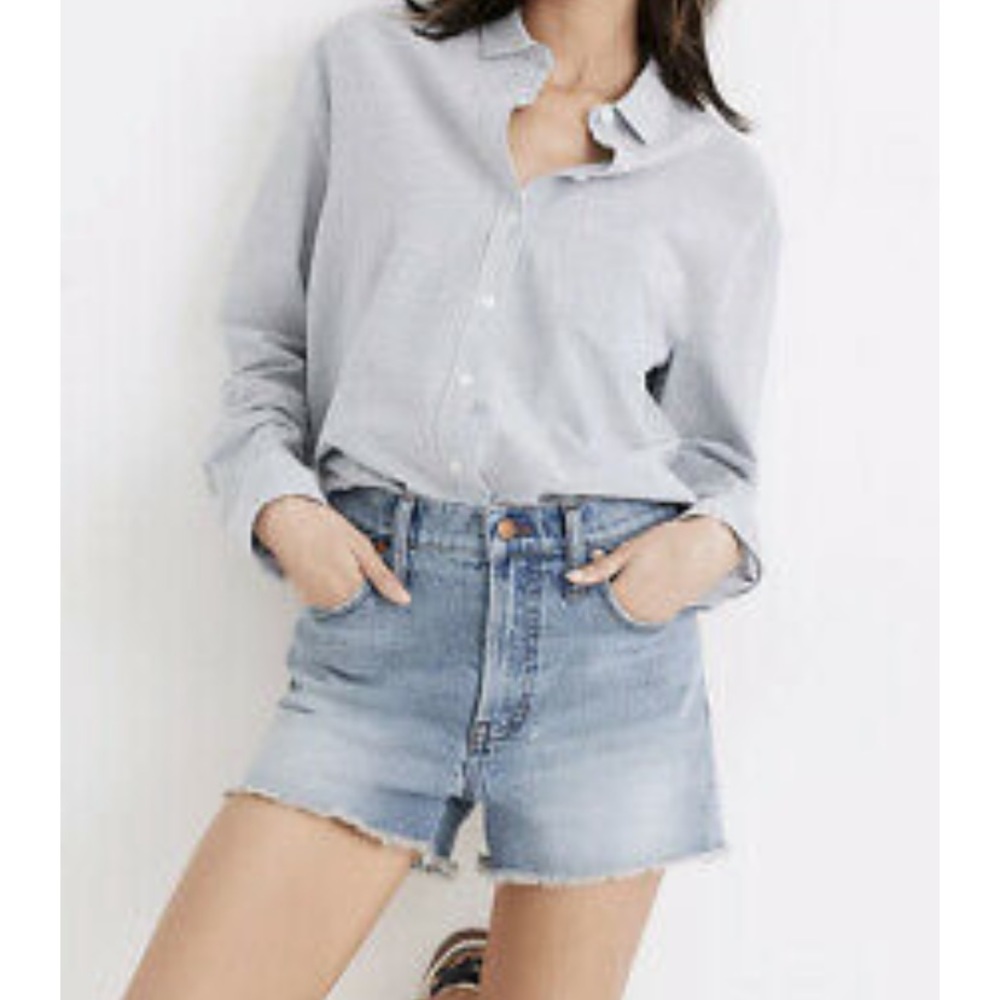 Madewell The Perfect Jean Short in Balsam Wash